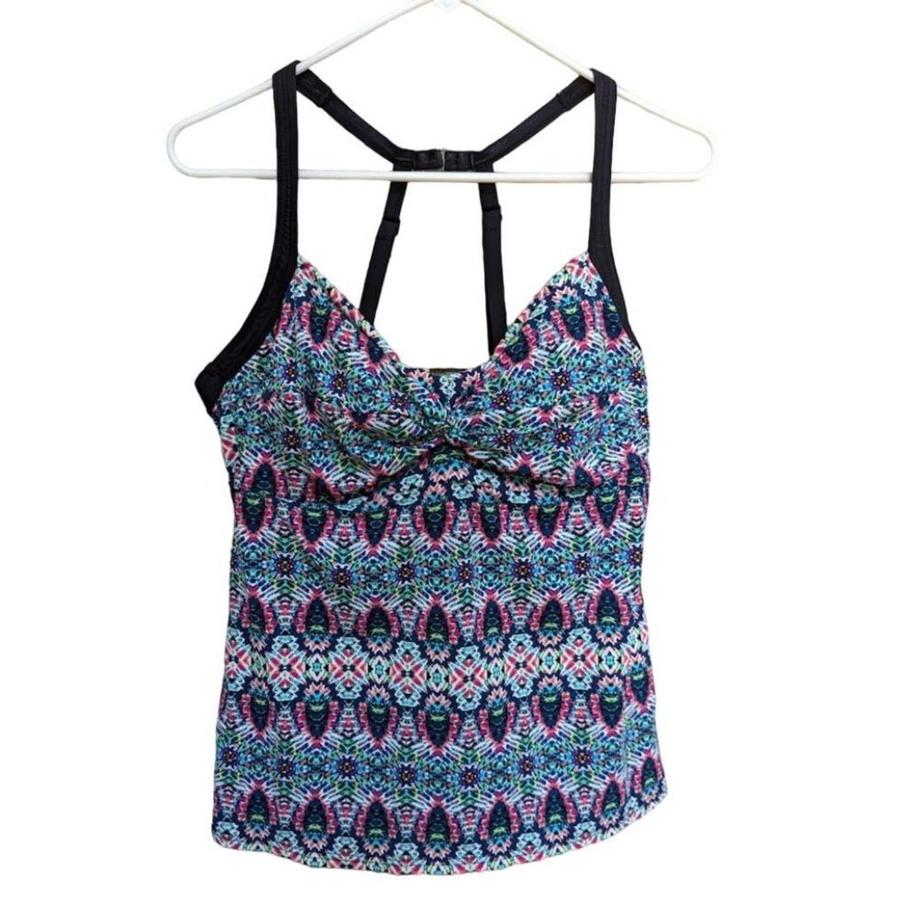 Title Nine Tankini Adjustable Racerback Straps Underwire Lined 38C